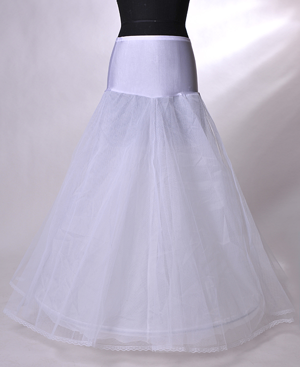 IN Stock White Petticoats Bridal Crinoline Slips Hot Sell Wedding Accessories For A-Line Wedding Dress