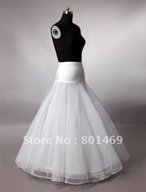 In Stock White Wedding Petticoat Bridal Slip Underskirt Crinoline For Wedding Dresses