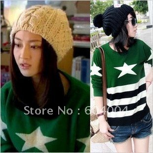 In the fall of 2011 the new winter clothing size dress with new han edition of five-star knitting sweater