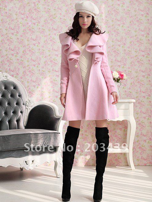 In the fall of 2012 the new NeDaYi thick wool coat, coat when pink lady coat