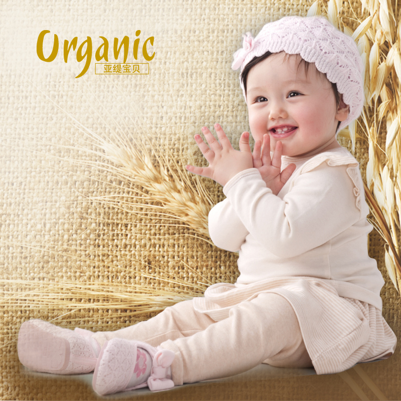 Infant 100% cotton underwear organic cotton top newborn long johns princess