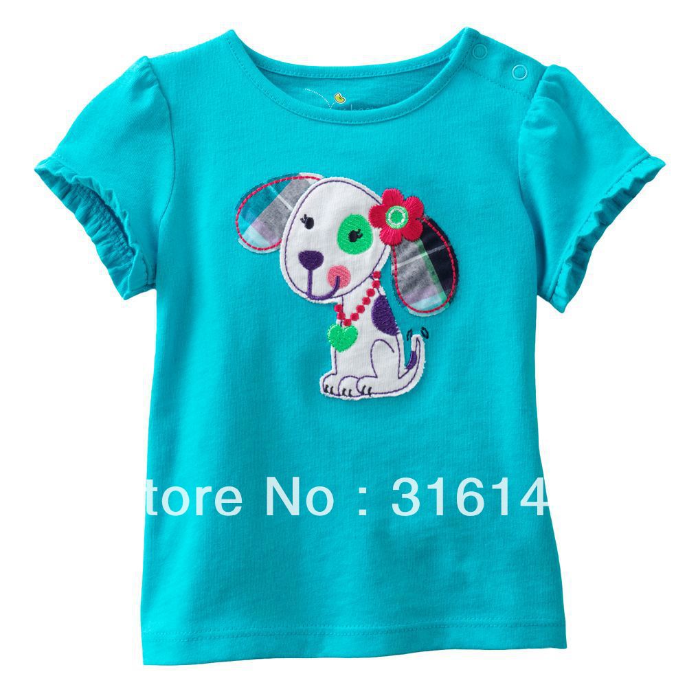 infant short sleeve t-shirt babies clothing Girls Summer T Shirts tops baby t shirt children 100% cotton tee  6piece/lot