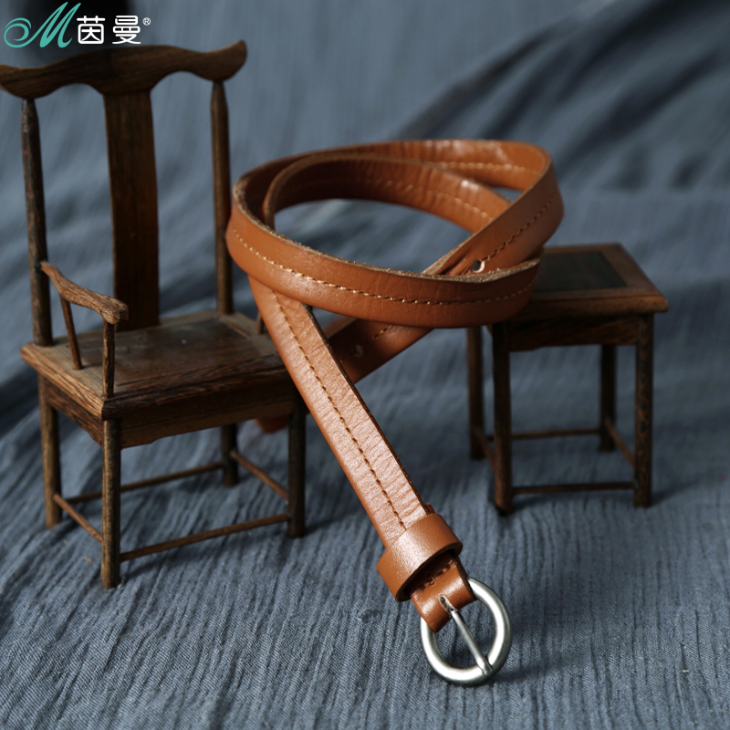 INMAN 2013 spring vintage metal buckle cowhide leather women's 8311600306 thin all-match belt