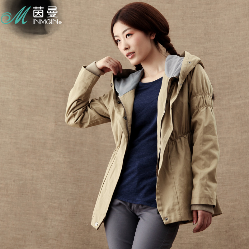 INMAN 2013 spring women's trench outerwear spring and autumn casual women's fluid