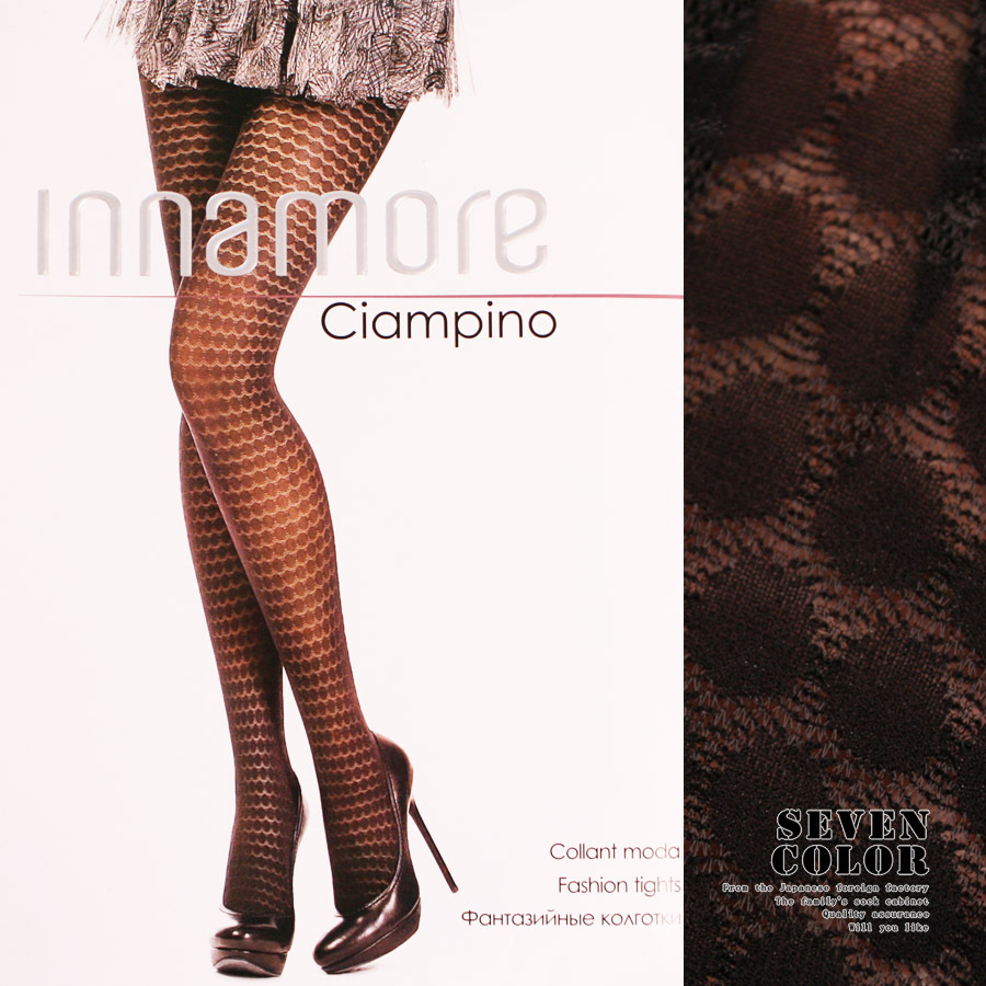 Innamore dot cutout pantyhose stockings