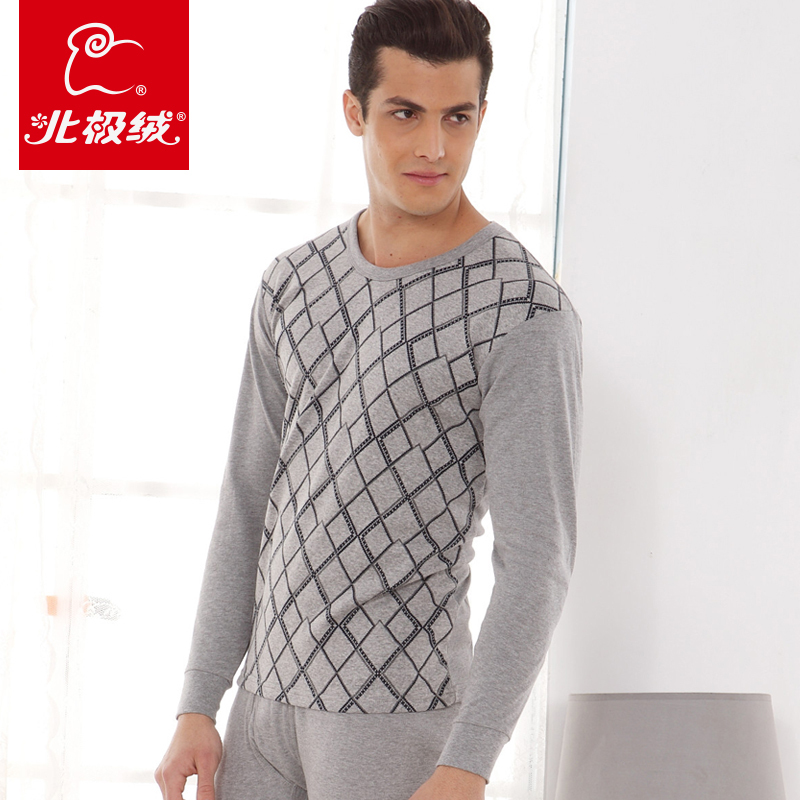 Insulation male cotton jacquard thermal underwear set long johns long johns