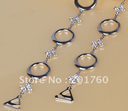 Intimates Accessories sexy New metal crystal big circle straps Bra Tape Bra Shoulder Straps 5pcs/lot MIX order