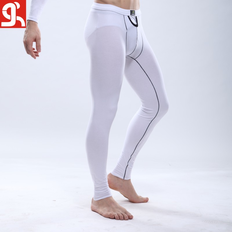 Intymens long johns lycra cotton male legging sexy u thermal autumn and winter underwear trousers im5-8