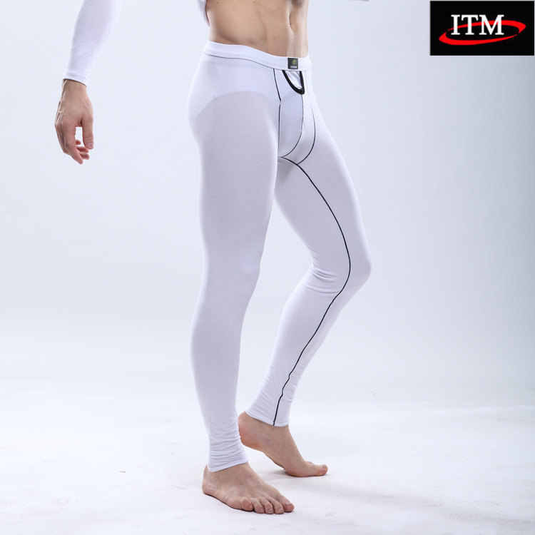 Intymens long johns lycra cotton male legging sexy u thermal autumn and winter underwear trousers im5-8