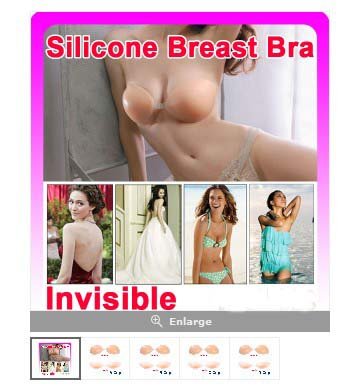 Invisible Silicone Breast Bra Self-Adhesive Strapless