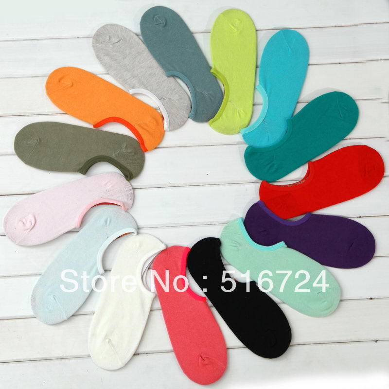 Invisible socks thin socks, women's socks color