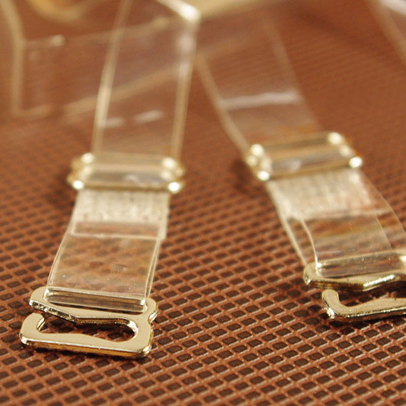 Invisible tape steel buckle transparent shoulder strap bra invisible tape broadened overstretches 1cm 1.5 1.8 anti-allergic