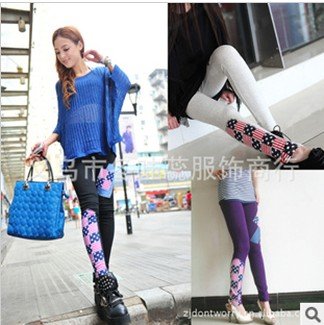 Iris knitting Free Shipping +5pc/lot LG-208 Fashion Women's USA/America Flag Leggings Winter Stocking Pants/tights