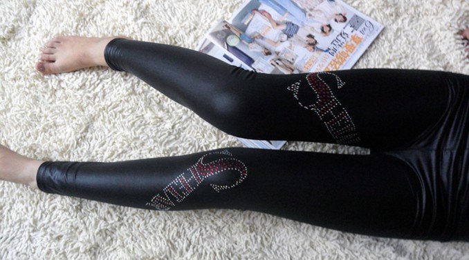 IRIS Knitting Free Shipping+5pcs/lot LG-263 Women Fashion Printing Leggings Winter Wear Dry Stockings Skinny Pants Scrawl pants