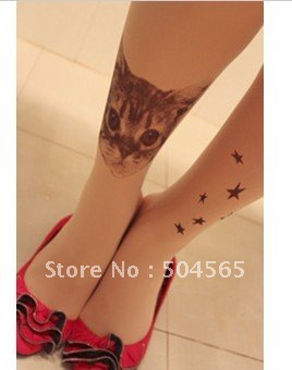 IRIS Knitting LG-010 Free Shipping,Women Tattoo Leggings,Fashion Design Famouse Brand Tights/Silk Stockings,Lady Pantynose