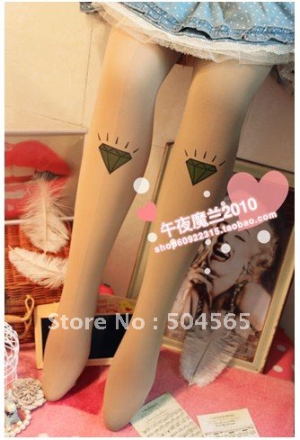 IRIS Knitting LG-012 Free Shipping,Women Tattoo Leggings,Fashion Mind Game Famouse Brand Tights/Stockings,Lady Pantynose