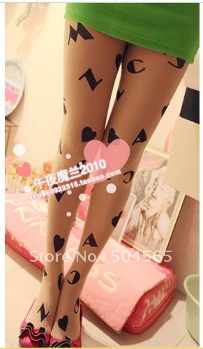 IRIS Knitting LG-042 Free Shipping,NEW Fashion Women Tattoo Leggings,Wards Hand Printed Stockings/Tights,Ladies Pantyhose