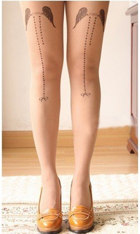 IRIS Knitting LG-061 Free Shipping+6pcs/lot,Fashion Women Tattoo Leggings,Printed Vintage Stockings/Tights,Ladies Pantyhose