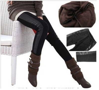 IRIS Knitting LG-178 2013 Women's Thick Leggings Leather Cotton Winter Warm Pants Fashion Fleeces Leggings High-Waist