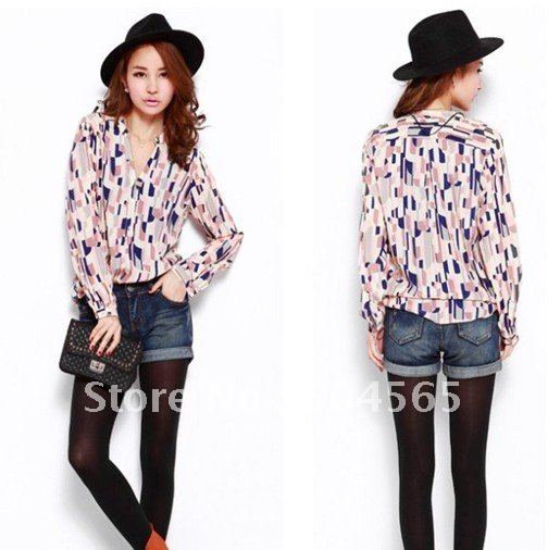 IRIS Knitting TS-011 Free Shipping,2012 NEW Women Shirts,Fashion Sexy Europe Shirt,Lady Summer Cool Blouse