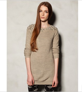 IRIS Knitting Women's Knitted  Sweaters Vintage Street Mix and Match Pullovers Lady Leasure Short Sweatshirts Free Shipping