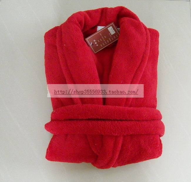 Is good day coral fleece bathrobe sleepwear red 48