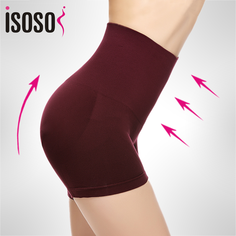 Isosos abdomen drawing panties tiebelt body shaping panties puerperal high waist seamless butt-lifting abdomen drawing pants