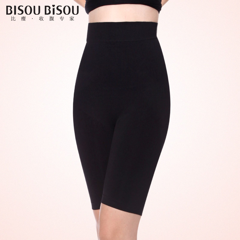 Isoubisou women's new arrival high waist abdomen drawing butt-lifting stovepipe shorts panties