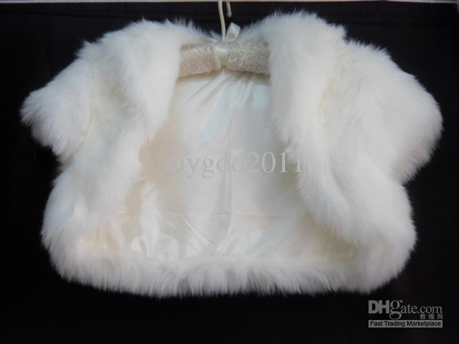 ivory bridal jacket short faux fur bridal wrap wedding shawl