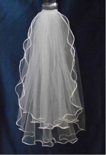 ivory or white New 2 layers Elbow bridal veil wedding veils headdress comb Wholesale
