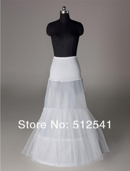 Ivory Petticoat Mermaid Wedding Bridal dress Accessories Hoop Underskirt Petticoat C181