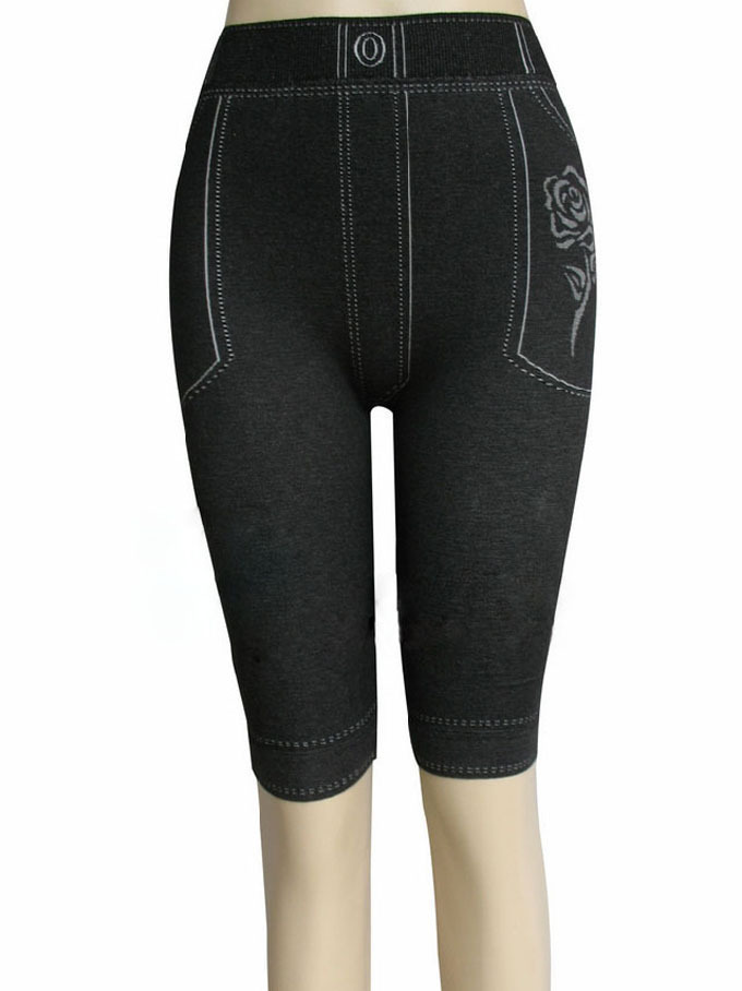 iZone LANGSHA knee-length pants fashion print legging female comfortable slim l7474