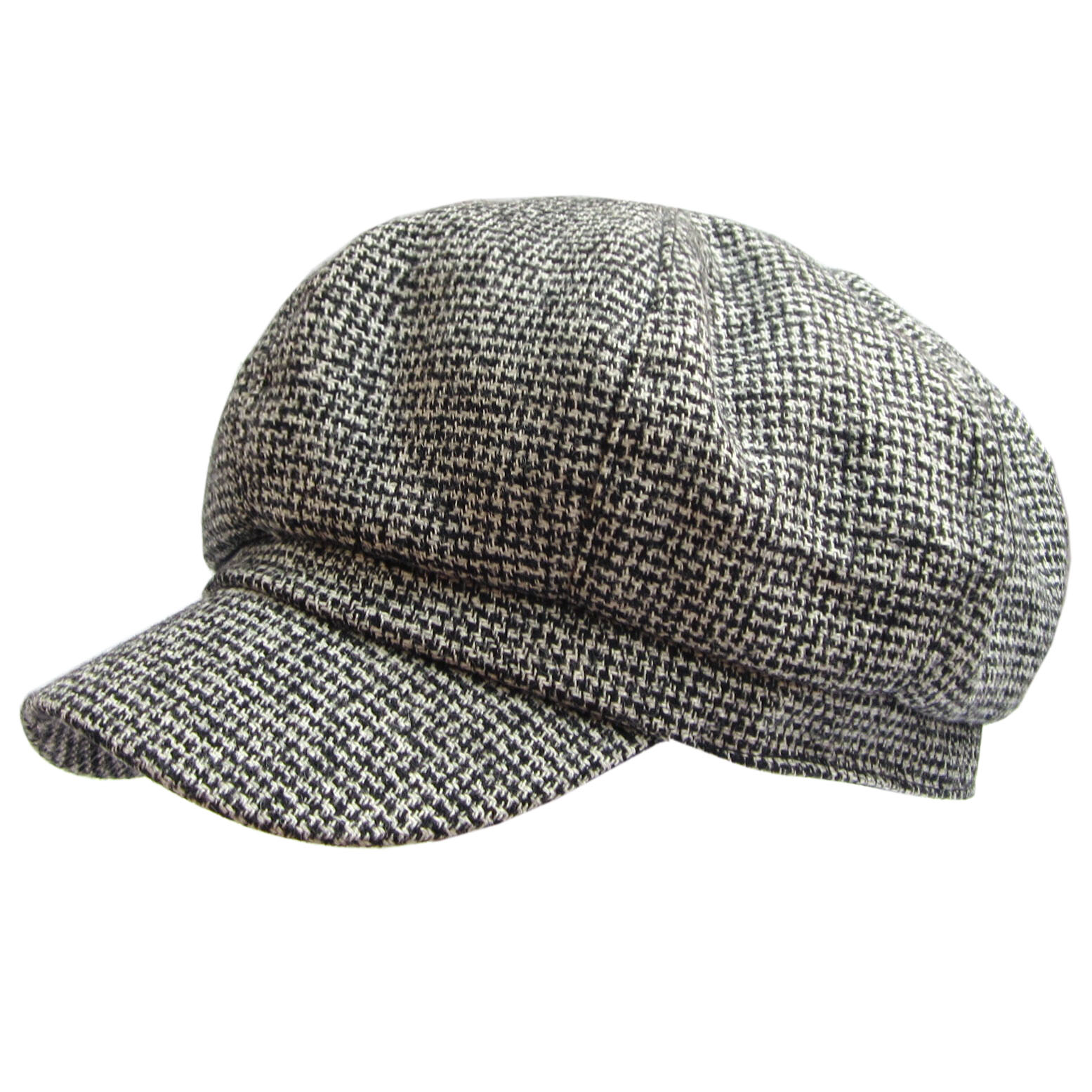 J010wa male women's autumn and winter fashion newsboy cap painter cap houndstooth octagonal hat