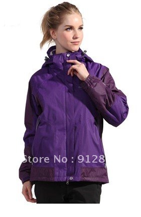 Jacket outdoor women new Leopard grain sport jackets ladies Windstop Waterproof 3 layer 2in1 Outdoor Promotion female coat brand