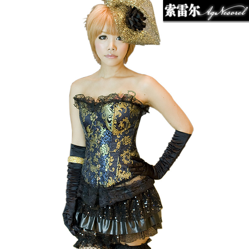 Jacquard royal body shaping underwear waist vest slimming abdomen drawing chest beauty care bra cummerbund slr