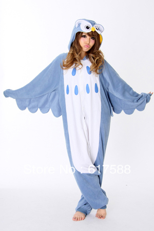 Japan fleece Kawaii Kigurumi Animal Pajamas/Pyjamas Costume cosplay Kigurumi Adult Unisex wholesale sleepsuit Owl