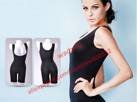 Japan style sexy black tank germanium slimming camisole beauty breast super body shaper jumpsuits  opp bag package 25pcs/lot