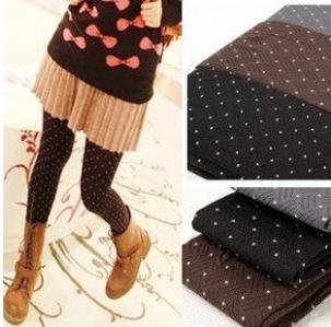 Japanese Polka Dot stockings White Plaid little Rompers socks nine female backing stocking velvet