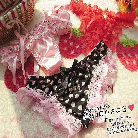 Japanese style sexy thong dot thong t translucent Panties