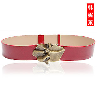 Japanned leather fashion women's belt buckle women's strap decoration cummerbund p0061