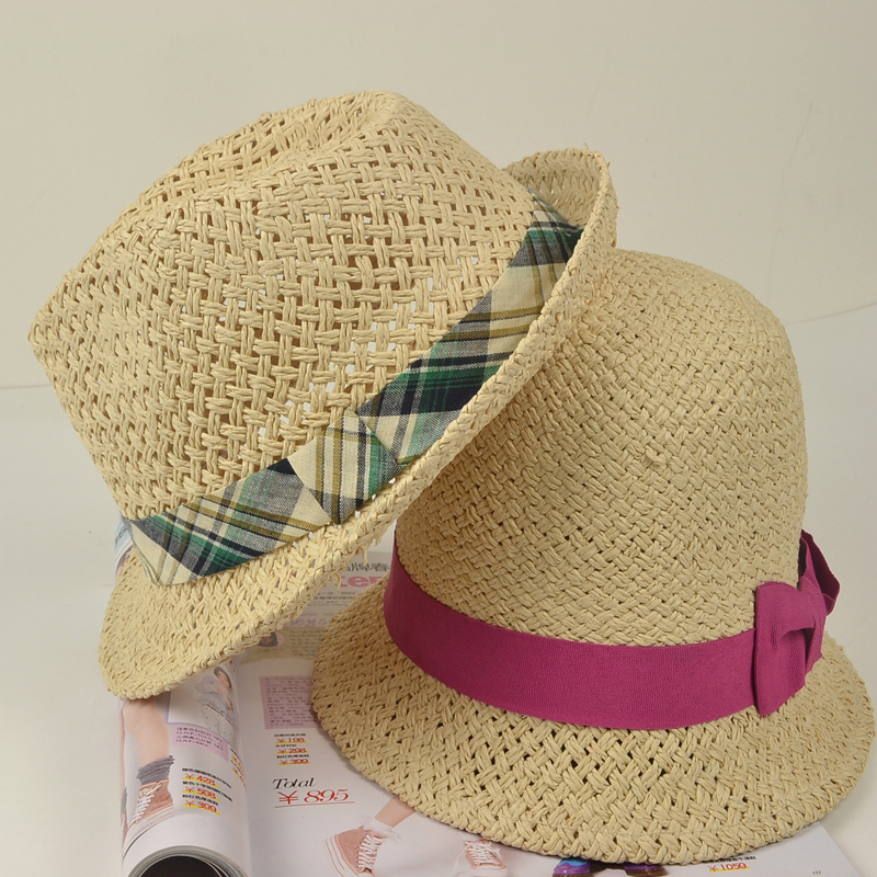 Jazz hat female summer fashion hat male strawhat fedoras sunbonnet lovers beach hat