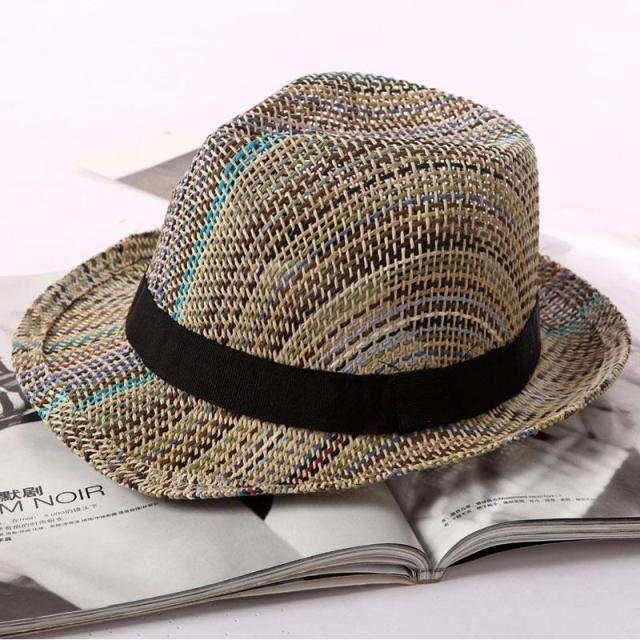 Jazz hat women's male summer fashion fedoras strawhat lovers cap sunbonnet Free delivery