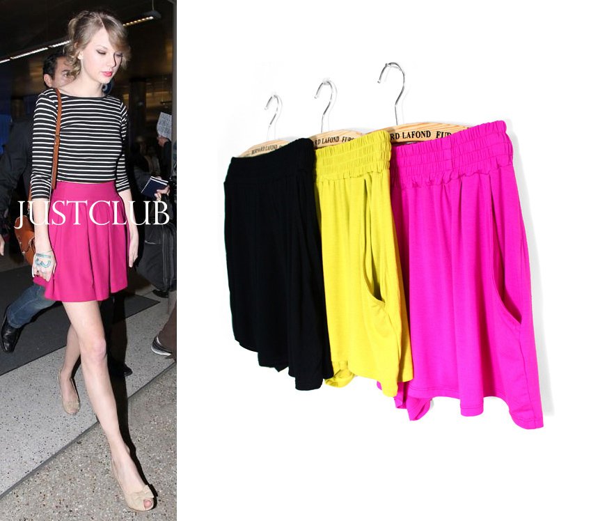 Jc fashion wind 2012 AMIO shorts culottes modal quality chromophous high waist