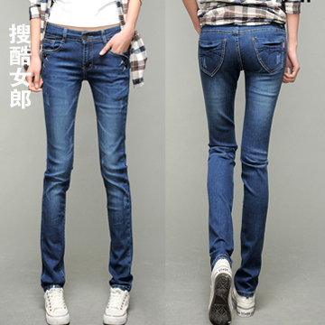 Jeans female skinny pants pencil pants female 2012 plus size skinny jeans female trousers