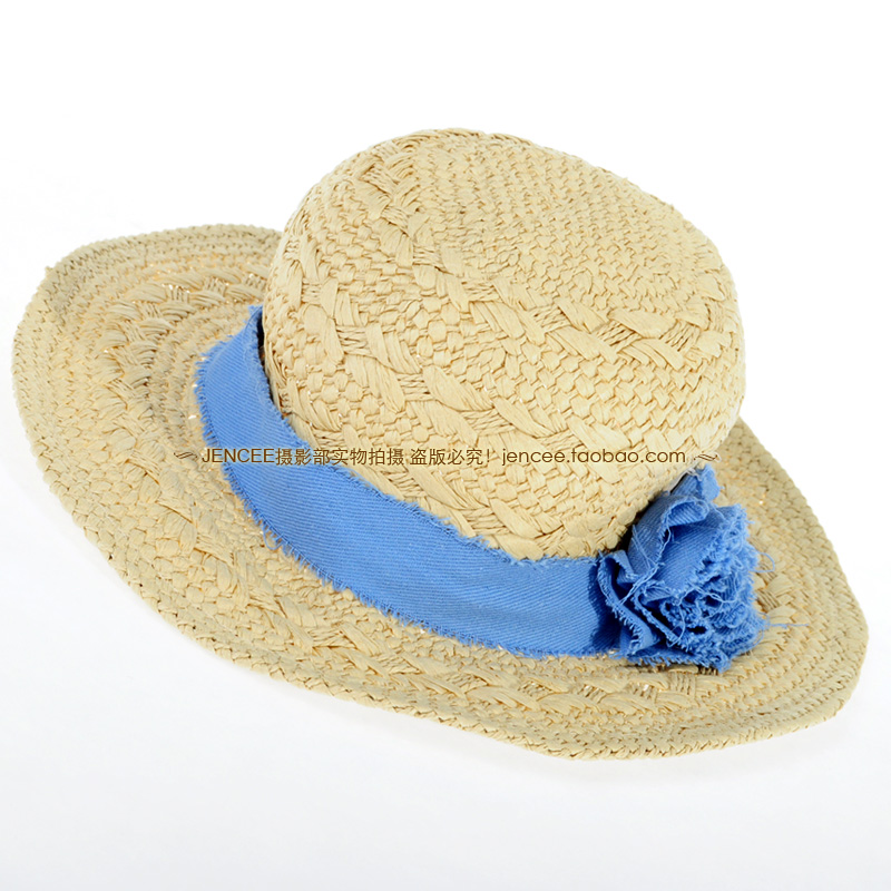 Jencee 2012 strawhat sweet straw braid sunbonnet casual hat female 65213