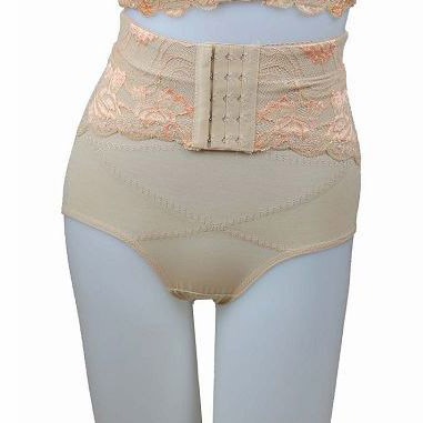 Jiajia high waist buttons reinforced type curve breathable abdomen drawing butt-lifting trigonometric fat burning body shaping