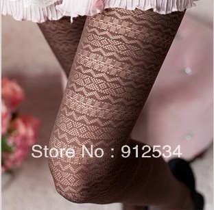 Jmy lace vintage wave jacquard stockings pantyhose stockings