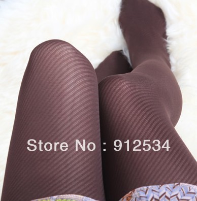 Jmy slanting stripe pantyhose jacquard socks spring and autumn