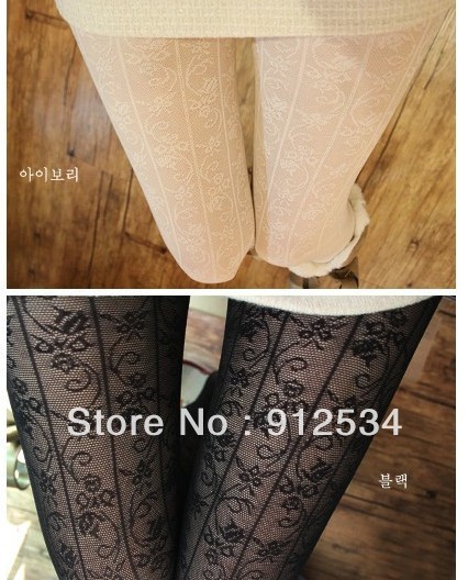 Jmy vintage royal lace pantyhose transparent jacquard pantyhose Tight