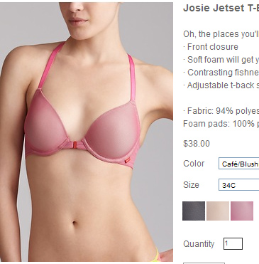 Josie ch3 front button gauze bra 70bcde75bde80c